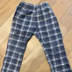 après les cours チェック柄 ロングパンツ 100