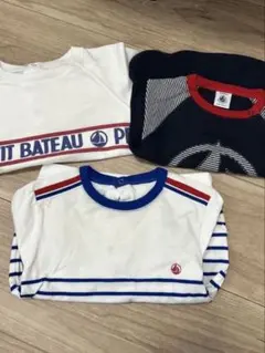 PETIT BATEAU 長袖Tシャツ 3点　プチバトー　2歳　3歳