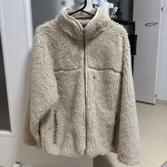 nano universe フリースジャケット クリーム色