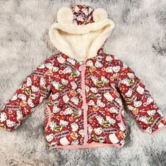 Hello kitty キティちゃん/アウター/ボア/総柄/100㎝