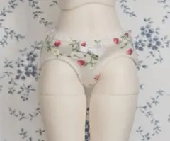 1/6 tinyfoxサイズ　パンツ　白×イチゴ