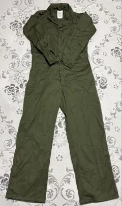 アメリカ軍　オーバーオール　カバーオール　ミリタリー　オリーブグリーン 44L