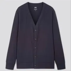 UNIQLOユニクロネイビー エアリズムVネック カーディガンUVカット