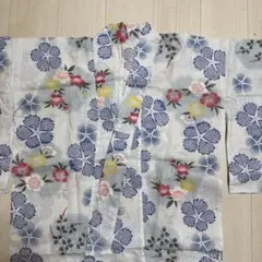 値下げ！！花柄浴衣 綿100% 水色