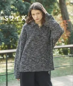 Casper John スキッパーニット ポロシャツ ブラックS