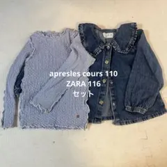 apresles coursトップス110とZARAトップス116セット