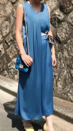 アメリ オールインワン ヴィンテージ　ブルー Ameri vintage 結婚式のサムネイル