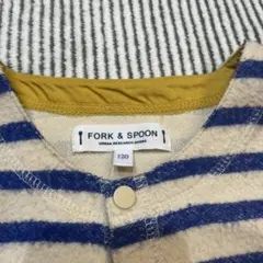 FORK & SPOON ストライプカーディガン 120