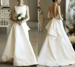 ウェディングドレス 結婚式 ロング ホワイト 白 前撮り 韓国 ブライダル 2L