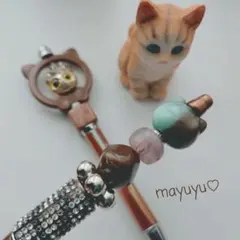 オトナも持ちたいカスタムボールペン（グラデーションねこちゃん