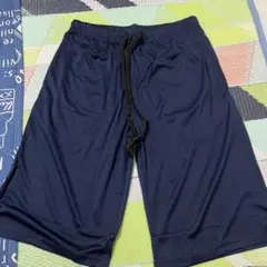 ネイビー ショートパンツ ドローストリング付き