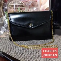 CHARLES JOURDAN レザーショルダーバッグ　クラッチバック