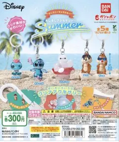 ディズニーキャラクター アクセサリーセット 2個 ディズニーキャラクター めじるしアクセサリー サマー コンプリート 即