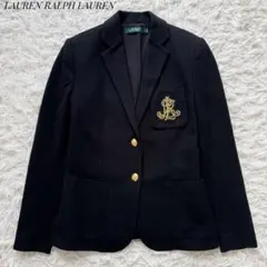 LAUREN RALPH LAUREN テーラージャケット ブラック 金ボタンS