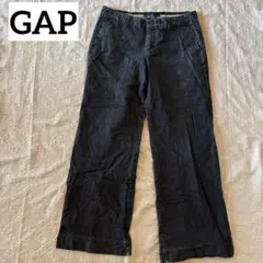 GAP 【10】デニム ワイドパンツ ダークブルー デニムパンツ