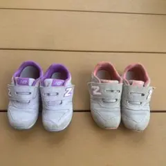 New Balance キッズ スニーカー グレー/パープル