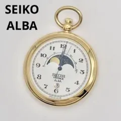 サファイアガラス】SEIKO ALBA 腕時計 スモールセコンド ブラウン