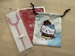 ココス✖️ちいかわ　　ハチワレポーチ　巾着 さすまた風ホイルカッター