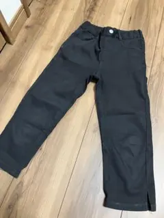 GU ジーユー デニムカプリパンツ 140cm 黒