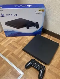 PS4 本体+コントローラー　ジェットブラック【中古】
