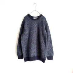 【ユナイテッドアローズ】 ニット セーター ネイビーブルー クルーネック M