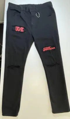 PUNK DRUNKERS ダメージ加工スキニーパンツ XLのサムネイル