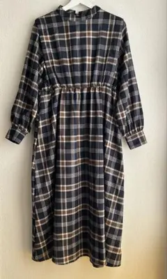 チェックワンピース＊レイカズン フリーサイズ