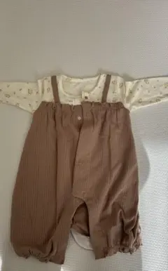 花柄　カバーオール