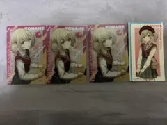 プロセカ スシローコラボ 小豆沢こはね クリアカード ステッカー セット