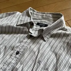 BURBERRY BLACK LABEL 長袖シャツ ホワイトストライプ