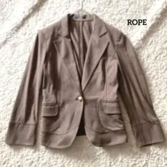 ロペ ROPE テーラードジャケット 9AT ブラウン 綿ポリのサムネイル