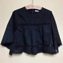 【美品】earth music&ecology バタフライスリーブブラウス