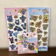 新品未使用　エンジェルブルー　フェルトシール　おはじきシール　ナカムラくん