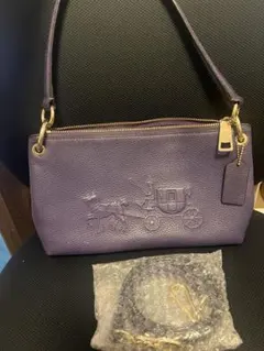 COACH パープル ショルダーバッグ
