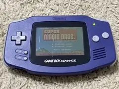 【ジャンク品】 ゲームボーイアドバンス　バイオレット　AGB-001