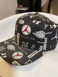 エアジョーダン キャップ ブラック/ホワイト