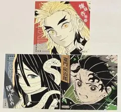 鬼滅の刃 スクエアステッカー 煉獄 伊黒 炭治郎