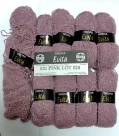 Sirdar Evita ピンク 50g 821 PINK LOT 024