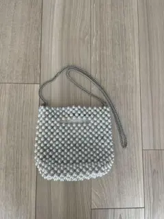 ZARA パールショルダーバッグ