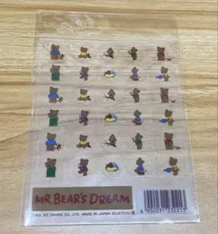 ミスターベアーズドリーム 1992年 透明シール