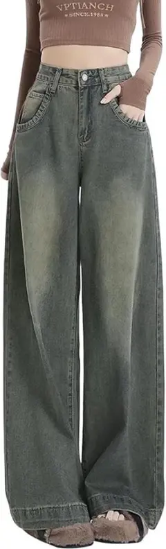 [denelunder] デニム ワイドパンツ レディース ヴィンテージ L