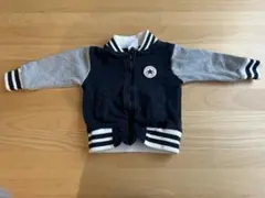 ネイビー/グレー ジップアップジャケット