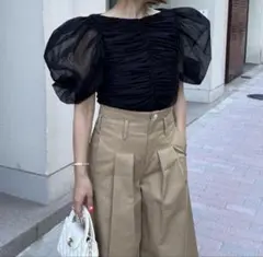 sheller BLOOM organdy tops ブラック - メルカリ
