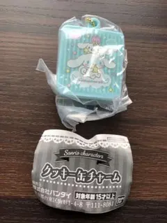 新品未開封 サンリオキャラクターズ クッキー缶チャーム シナモロール
