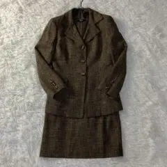 極美品 ROPE ツイード3点セット 9AT ブラウン M相当 上下セット