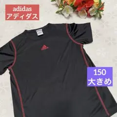 adidas アディダス スポーツTシャツ 半袖 ブラック レッド スポーツのサムネイル