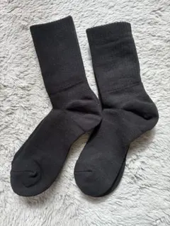 着圧スポーツソックス 2足組 黒 23-25cm