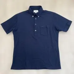 【LACOSTE 】ネイビー ポロシャツM SLIMFIT メンズ [日本製］