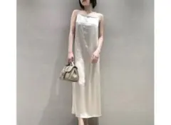 SNIDEL サテンキャミワンピース