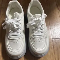 ホワイト 厚底スニーカー